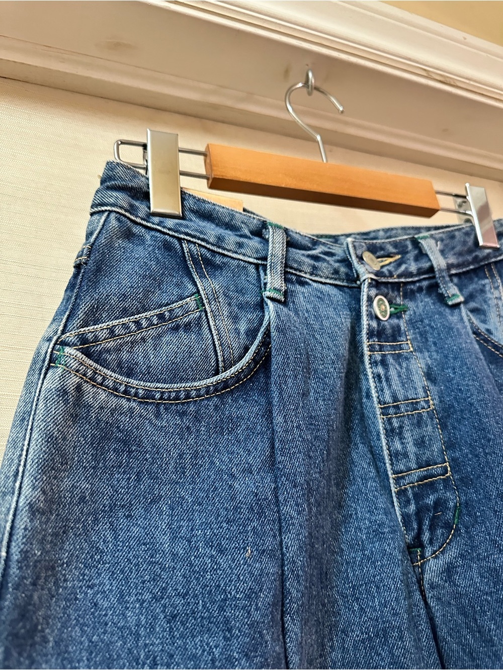 Vintage Edwin Italian Baggy Jeans Deadstock NWT Women’s High Rise Mom Jeans 28 - Picture 3 of 7